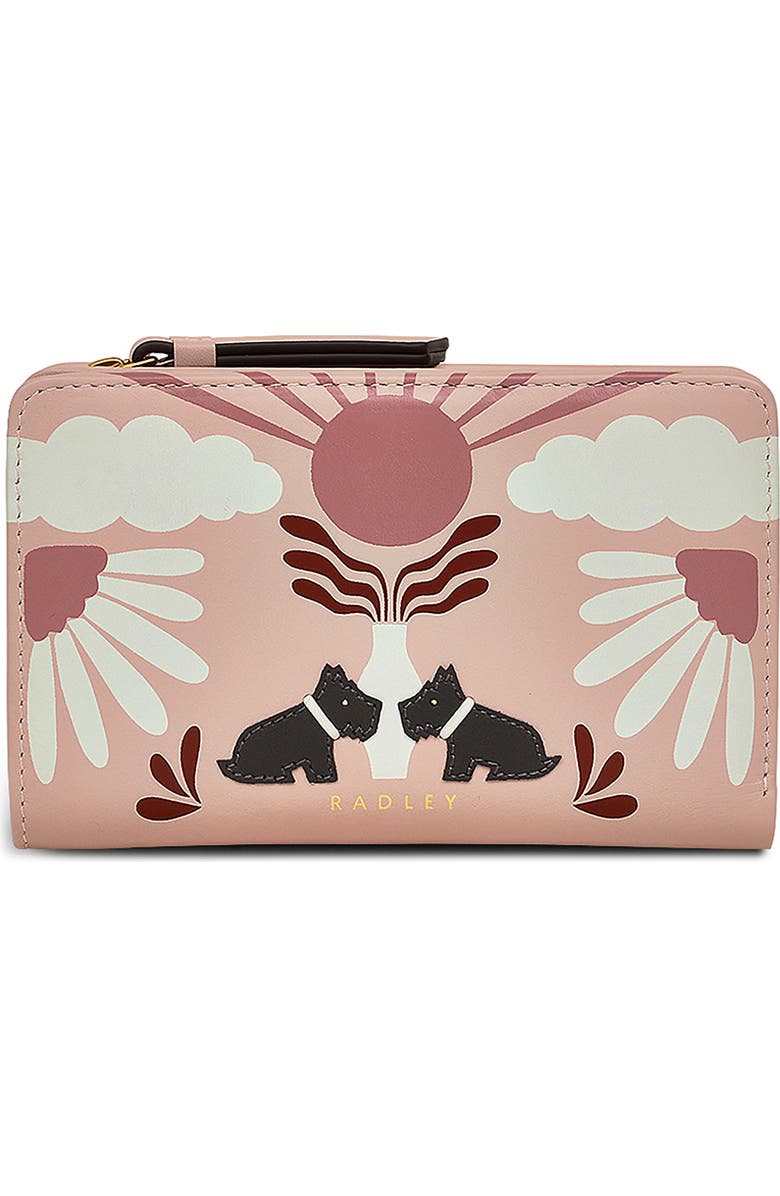 Radley Rising Sun Bifold Wallet, Main, color, Prairie Pink