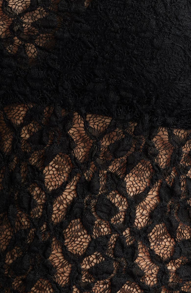 FRAME Mock Neck Sleeveless Lace Top, Alternate, color, 