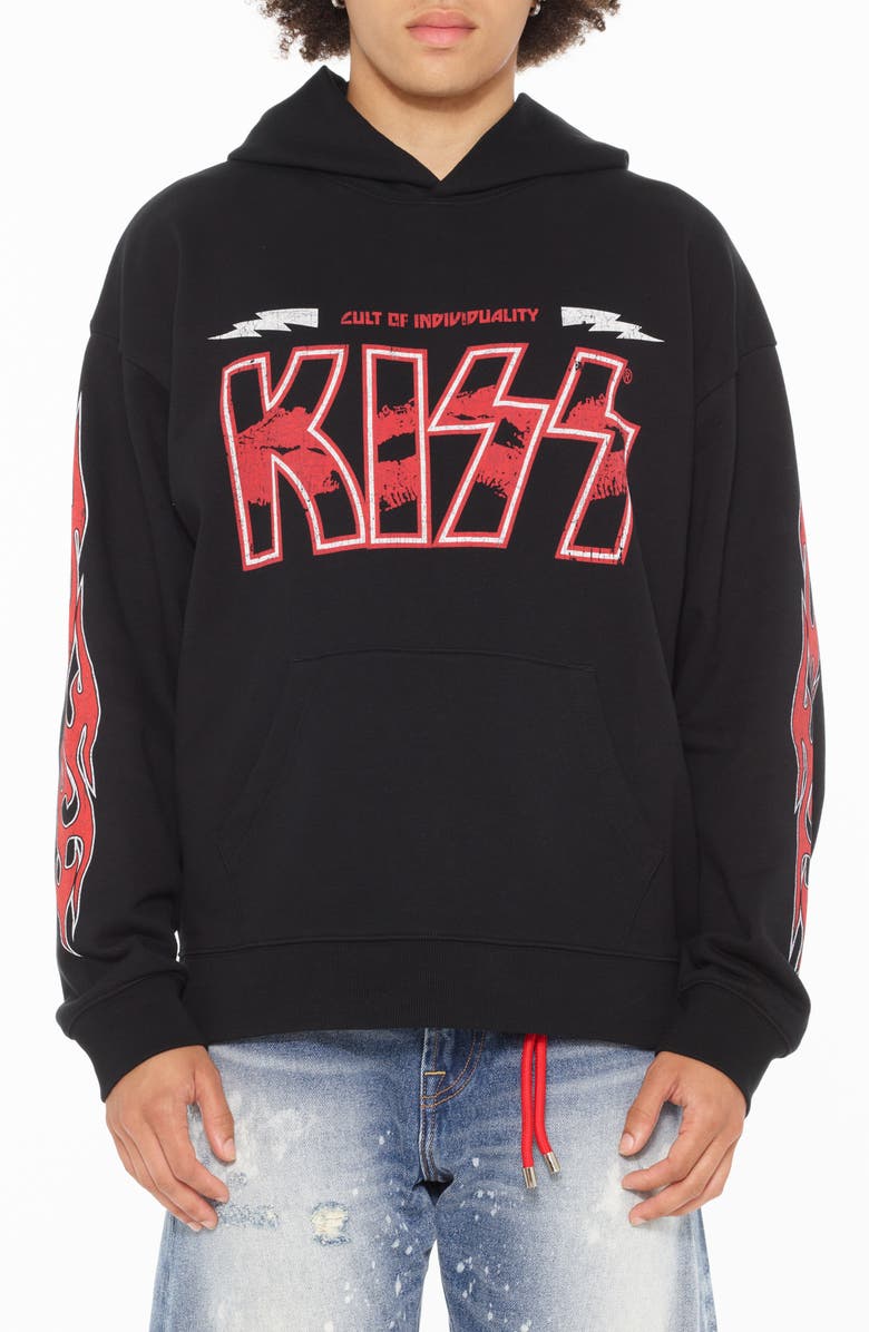 Cult of Individuality Graphic Sweatshirt, Main, color, Black