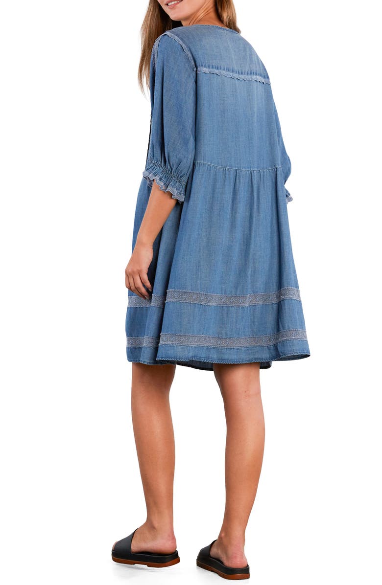 Billy T Perfect Brunch Shift Dress, Alternate, color, Denim