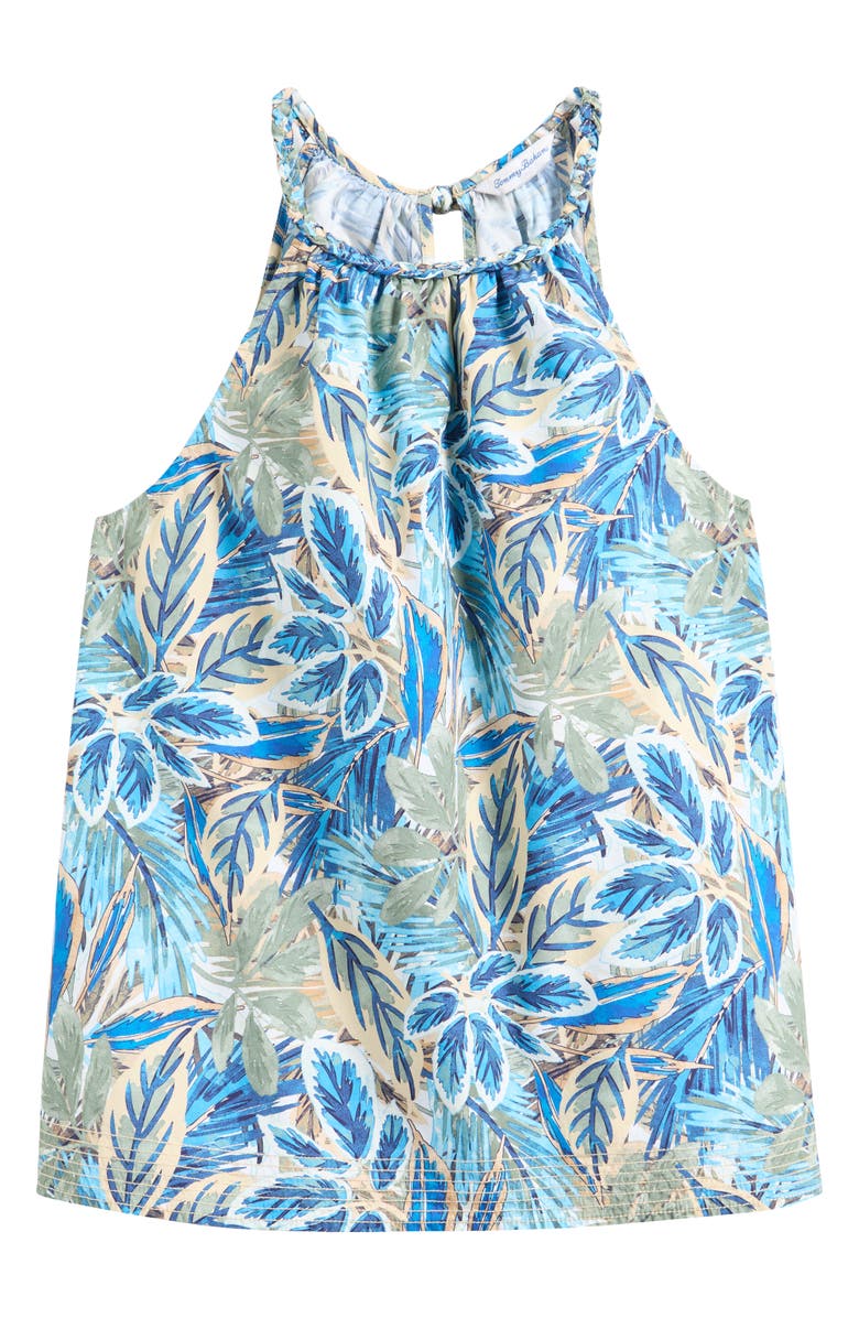 Tommy Bahama Frond Grove Cotton Poplin Top, Alternate, color, Croissant