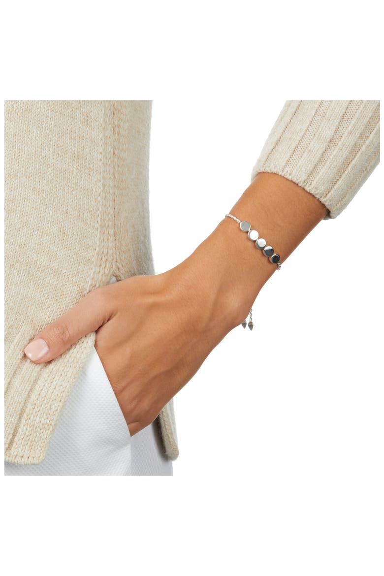 Linear Bead Friendship Bracelet, Alternate, color, SILVER