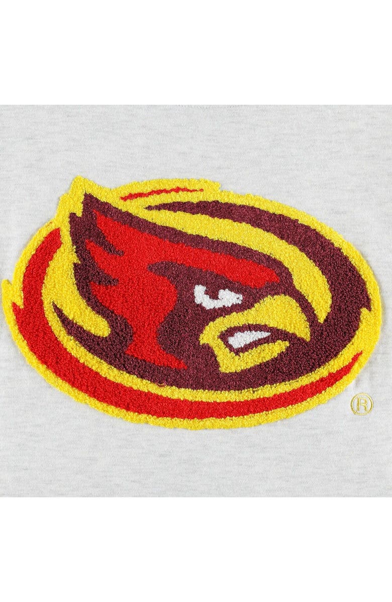 GAMEDAY COUTURE Women's Gameday Couture Heather Gray Iowa State Cyclones Chenille Patch Fleece Pullover Sweatshirt, Alternate, color, Heather Gray