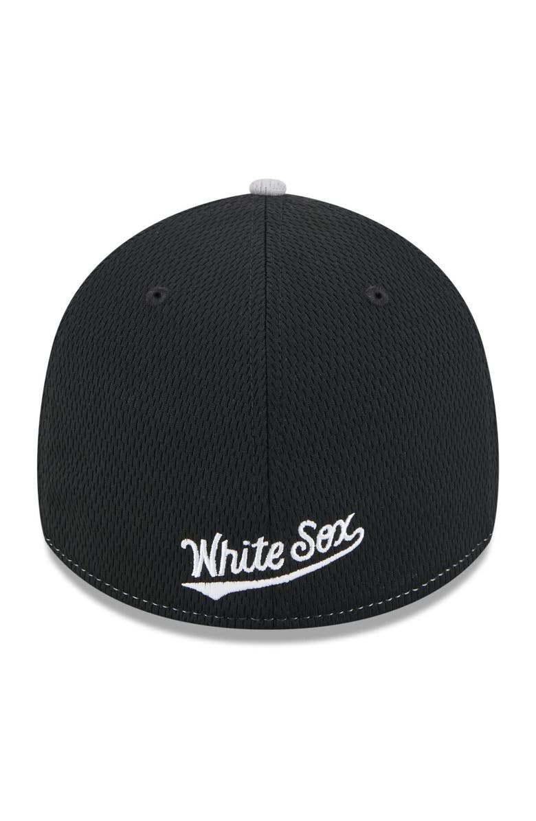 New Era Men's New Era Black/Gray Chicago White Sox 2025 MLB Clubhouse 39THIRTY Flex Hat, Alternate, color, Black