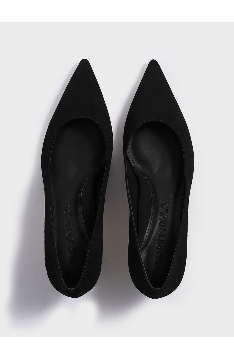 MARION PARKE Flared Kitten Heel Pump | Suede, Alternate, color,