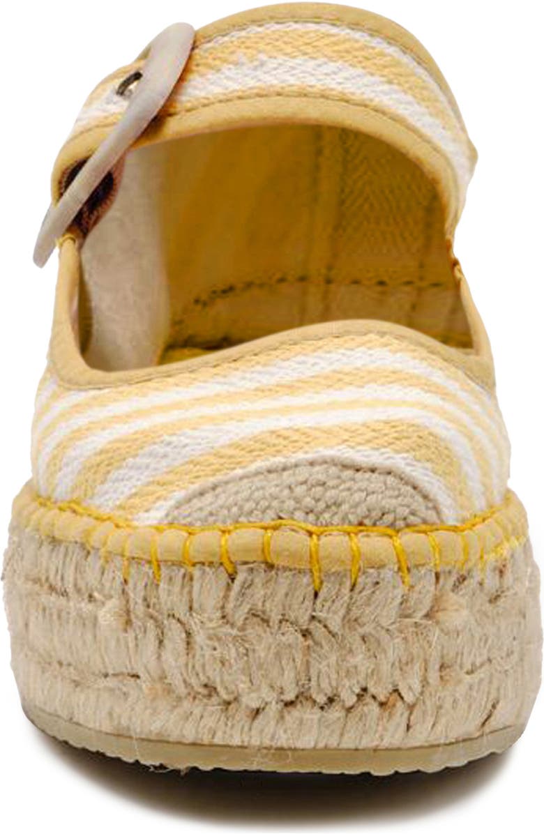 Free People Surfside Platform Espadrille, Alternate, color, Lemon Zest