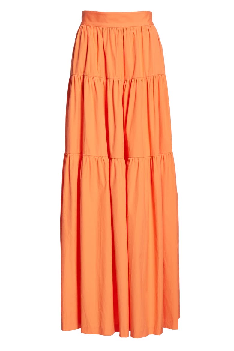 Apricot Maxi Skirt, Alternate, color, TANGERINE