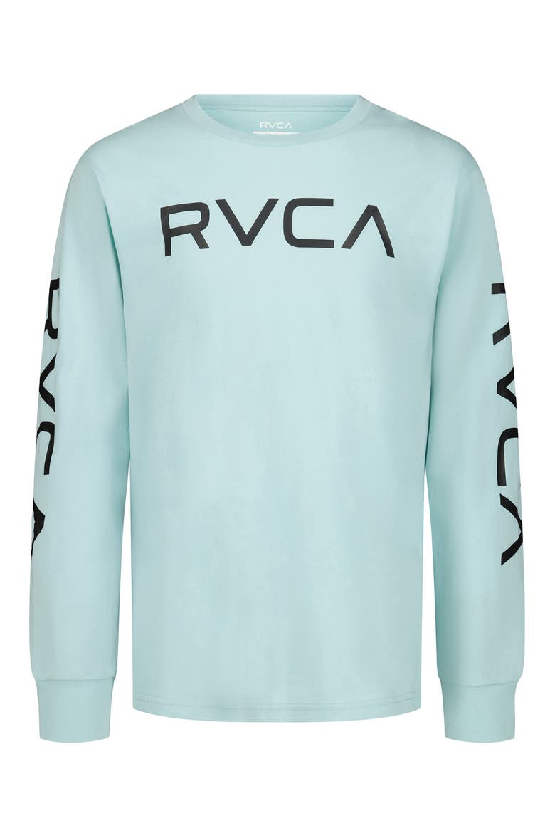 Kids' Logo Sweatshirt, Main, color, PASTEL TURQUOISE