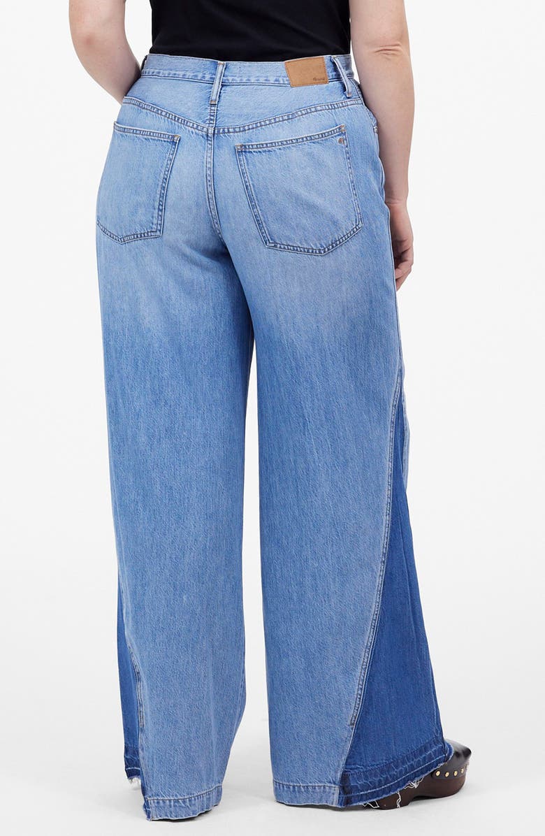 Madewell Wide Sweep Jeans: Airy Denim Edition, Alternate, color, Parson Wash