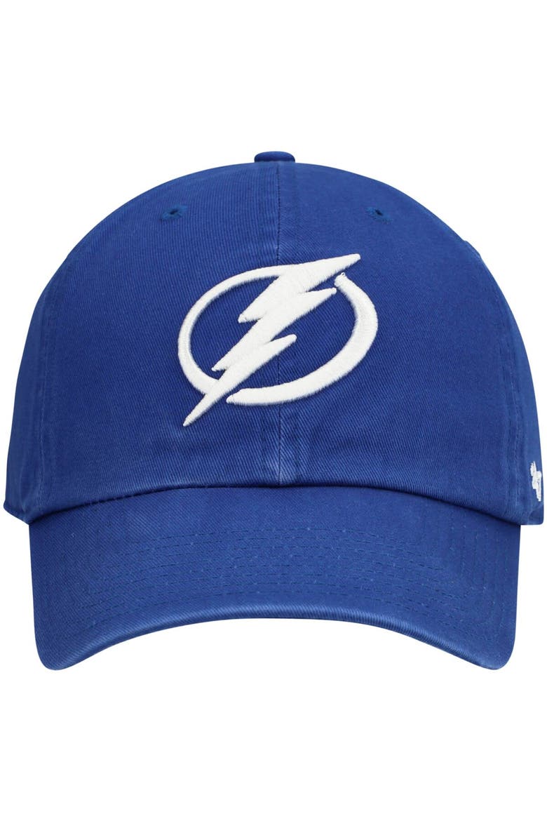 Men's '47 Blue Tampa Bay Lightning Team Clean Up Adjustable Hat, Alternate, color, Blue