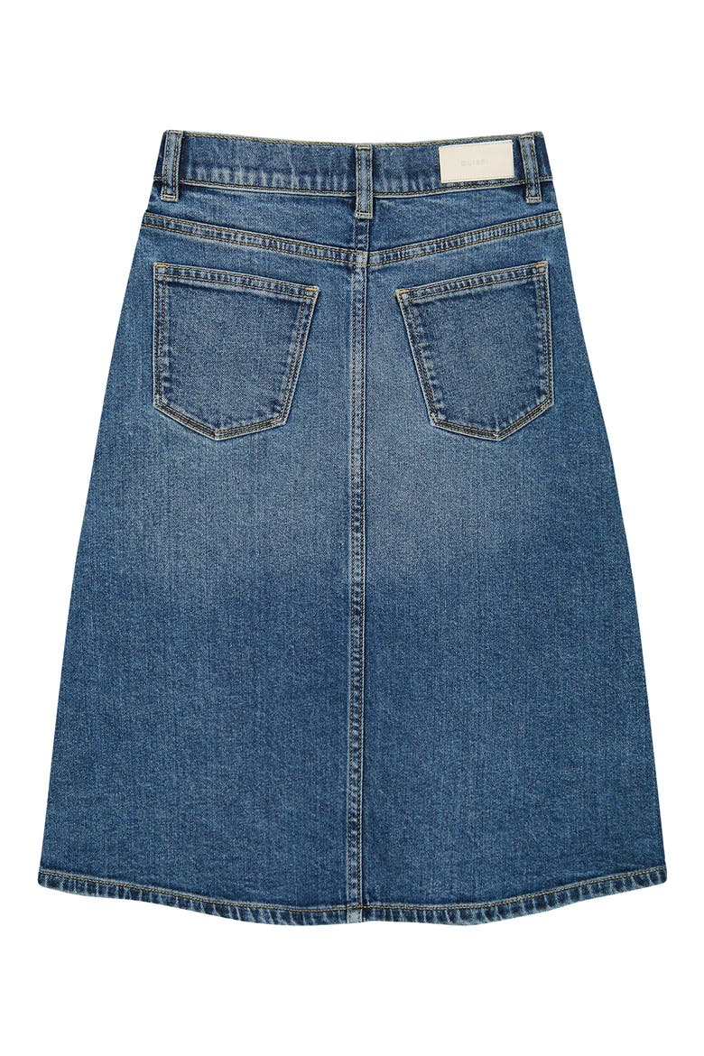 Kids' Jenny Button Front Denim Midi Skirt, Alternate, color, LAKEWOOD