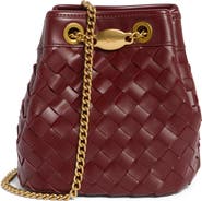 JW PEI Yara Woven Faux Leather Bucket Bag