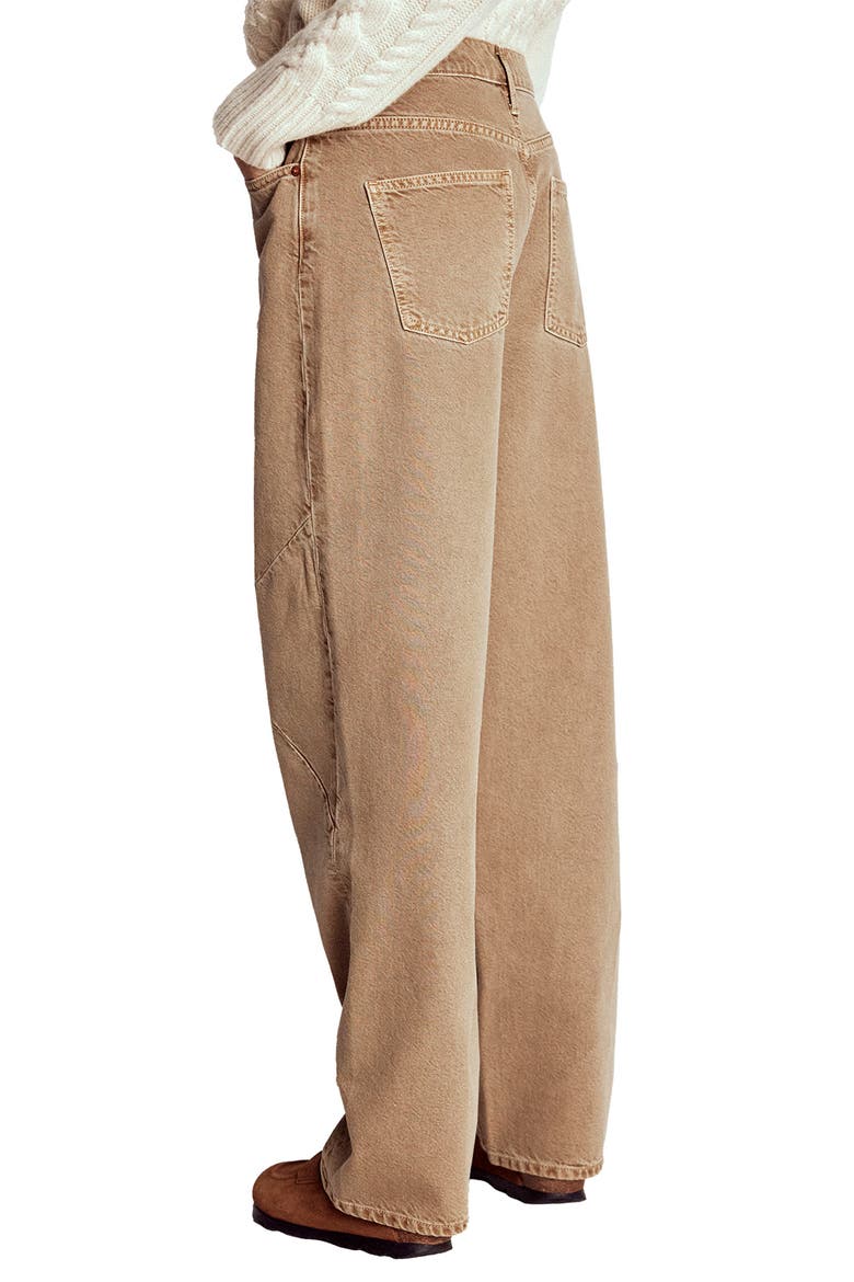 Barrel Jeans, Alternate, color, TOBACCO
