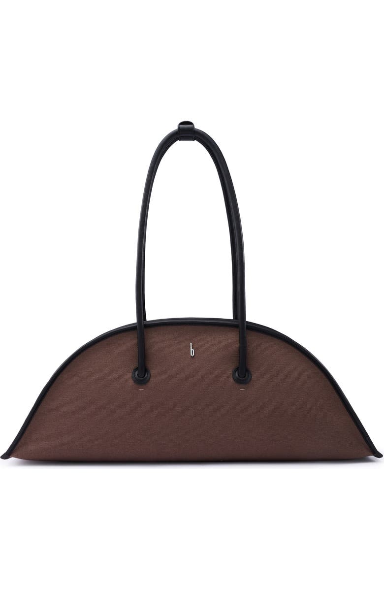 behno Laverne Canvas Bowler Bag, Main, color, Cacao/ Black