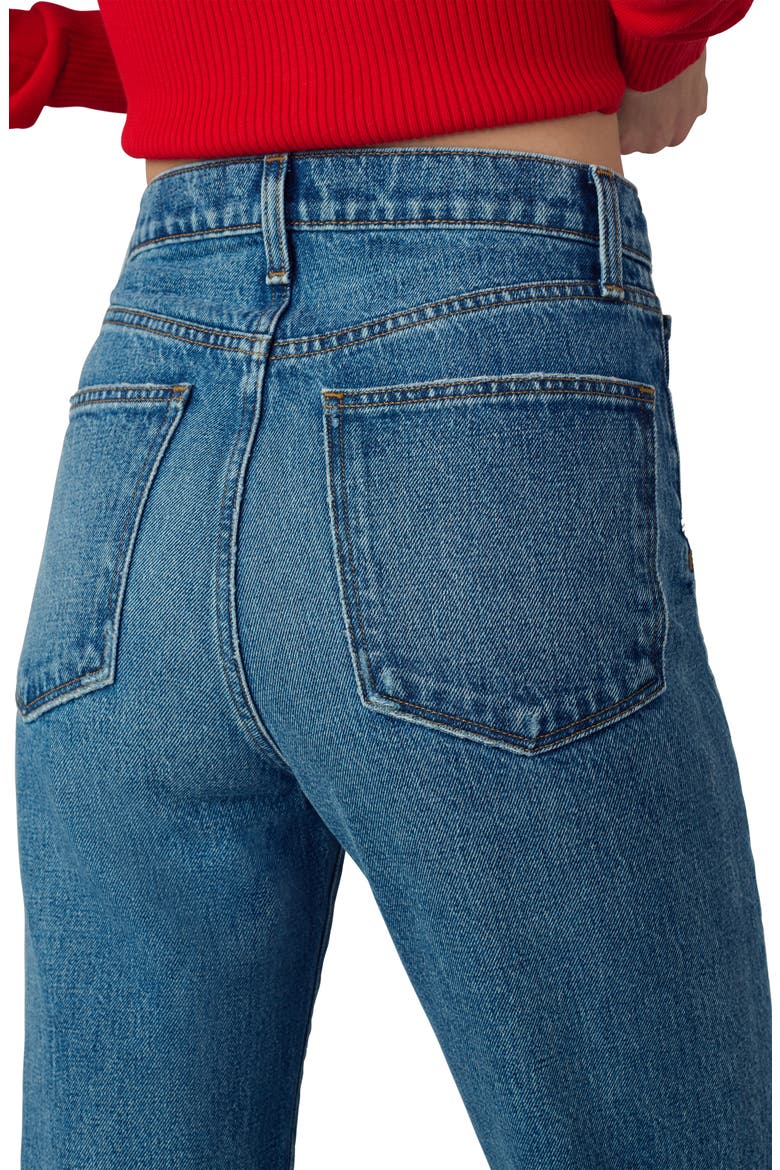 The Margot High Waist Ankle Slim Straight Leg Jeans, Alternate, color, IMPACT