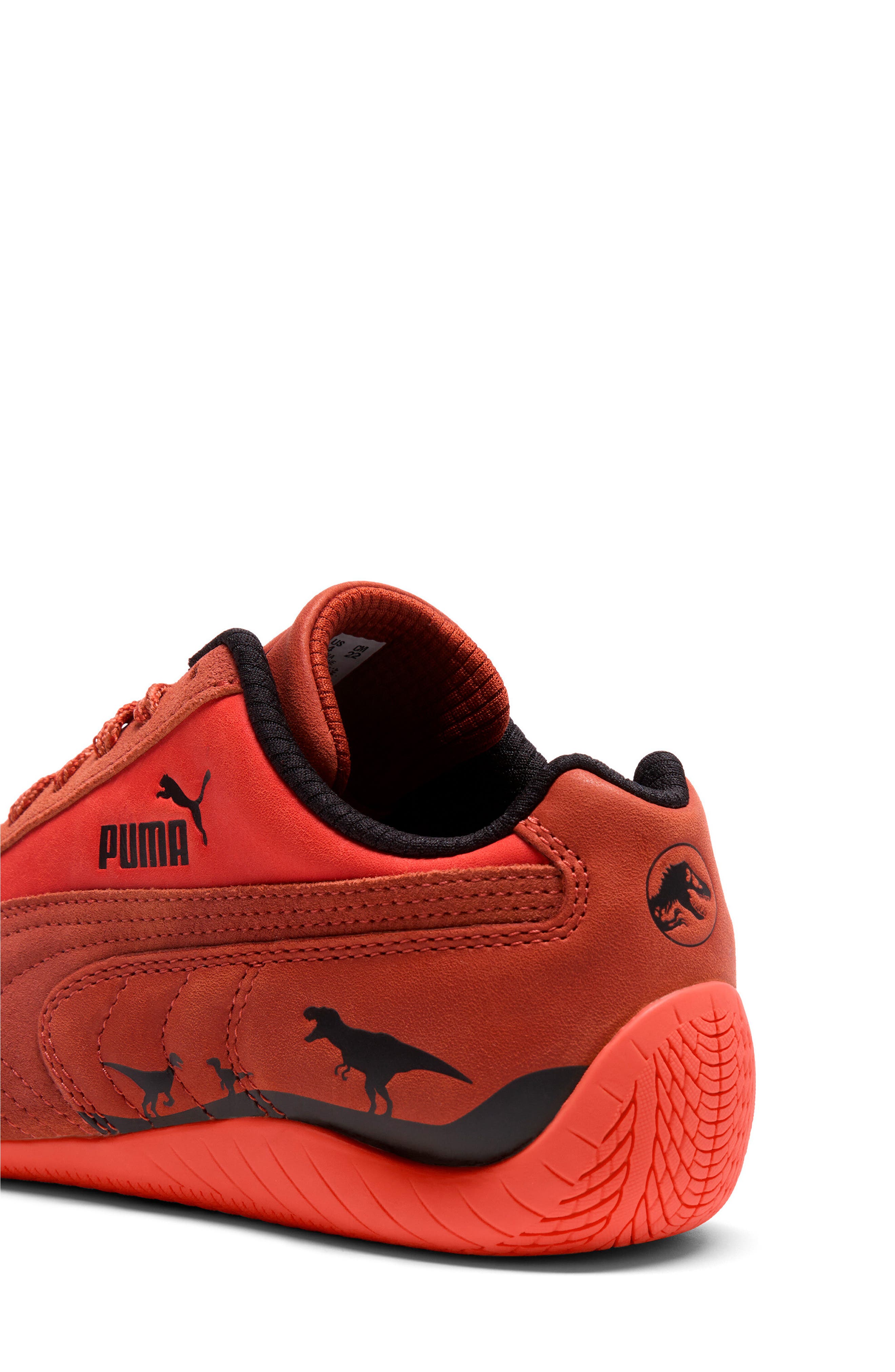 PUMA Kids' Jurassic World Speedcat Sneaker, Alternate, color, Candy Apple/ Bordeaux Red
