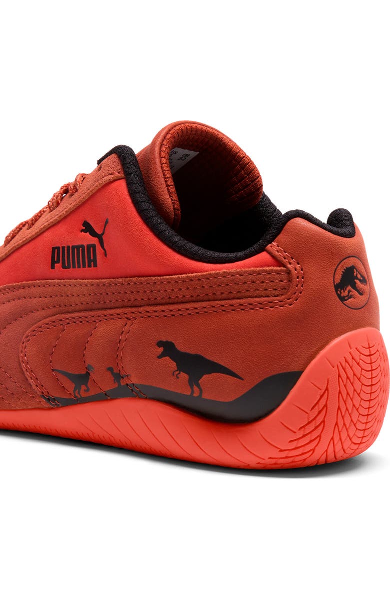 PUMA Kids' Jurassic World Speedcat Sneaker, Alternate, color, Candy Apple/ Bordeaux Red