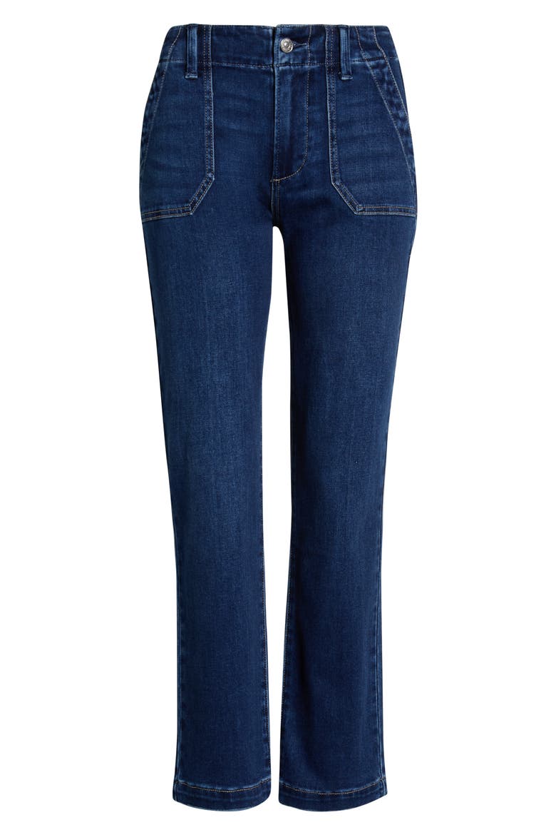 Mayslie Ankle Straight Leg Jeans, Alternate, color, DRESDEN