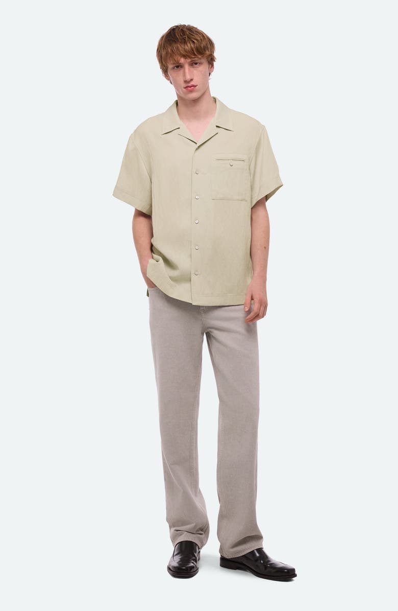 Helmut Lang Solid Camp Shirt, Alternate, color, 