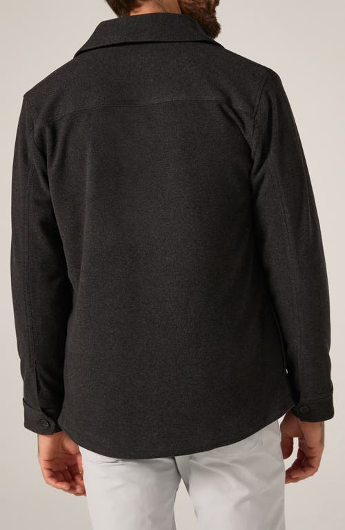 7 Diamonds Craftsman Twill Shacket In Black