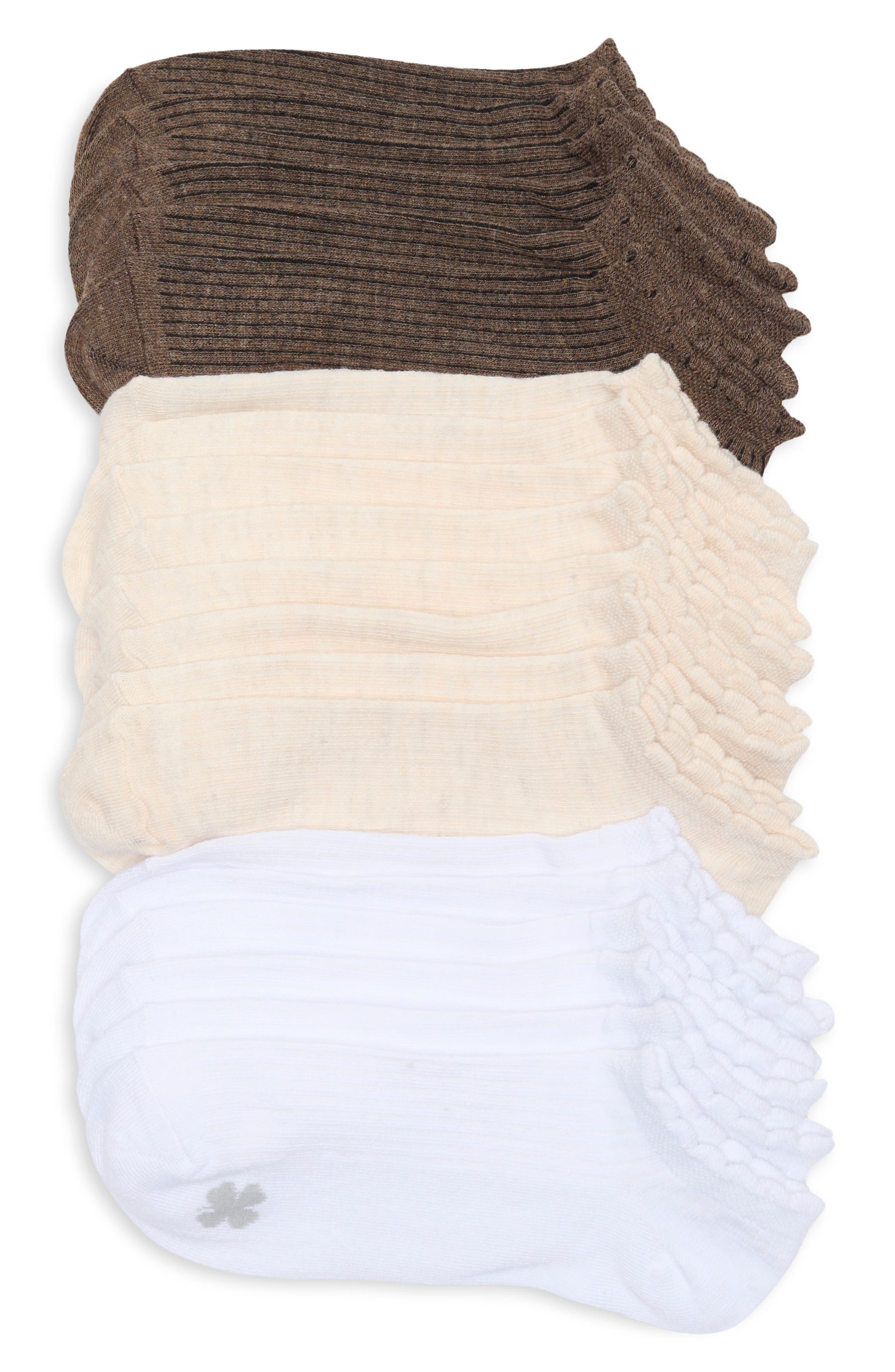 Lucky Brand 10-Pack Scallop No-Show Socks