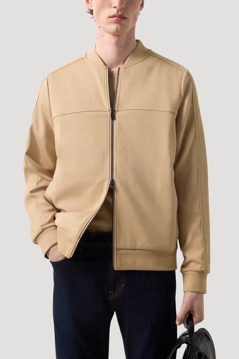 Lennox Jersey Jacket, Alternate, color, Camel