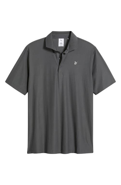 Puma Golf X Reigning Champ Mattr Jacquard Polo In Gray