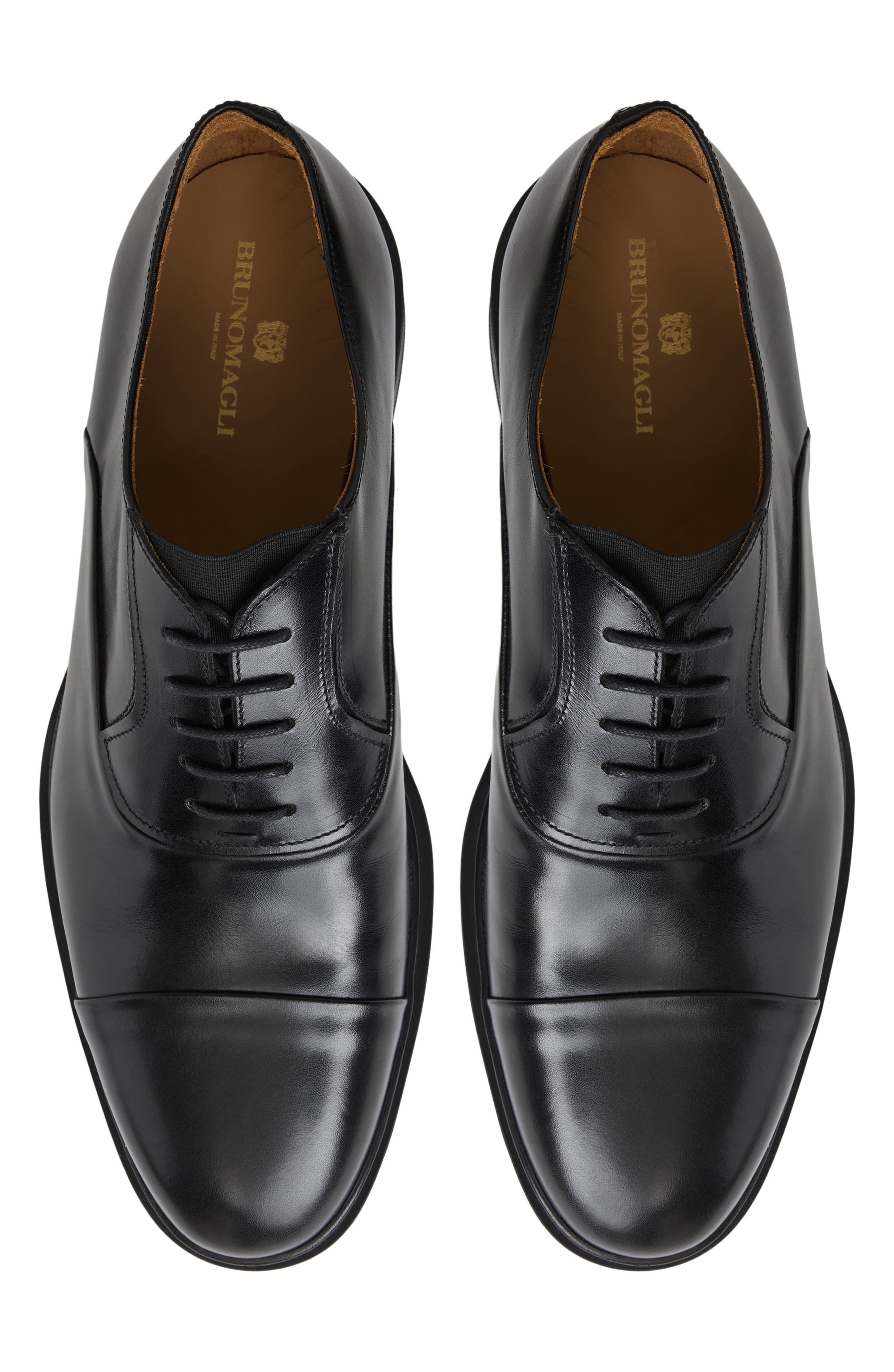 Aero Porto Cap Toe Oxford, Alternate, color, BLACK CALF