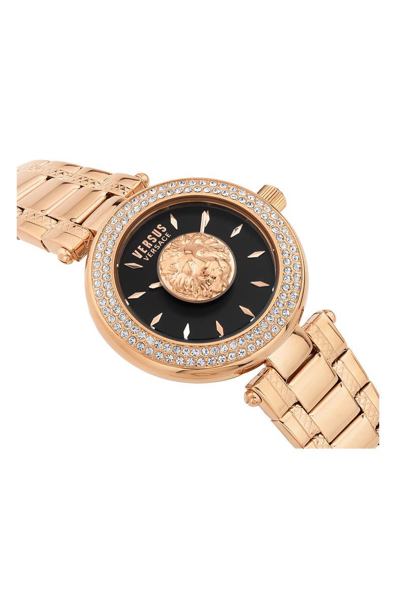 VERSUS Versace Brick Lane Crystal Bracelet Strap Watch, 36mm, Alternate, color, 
