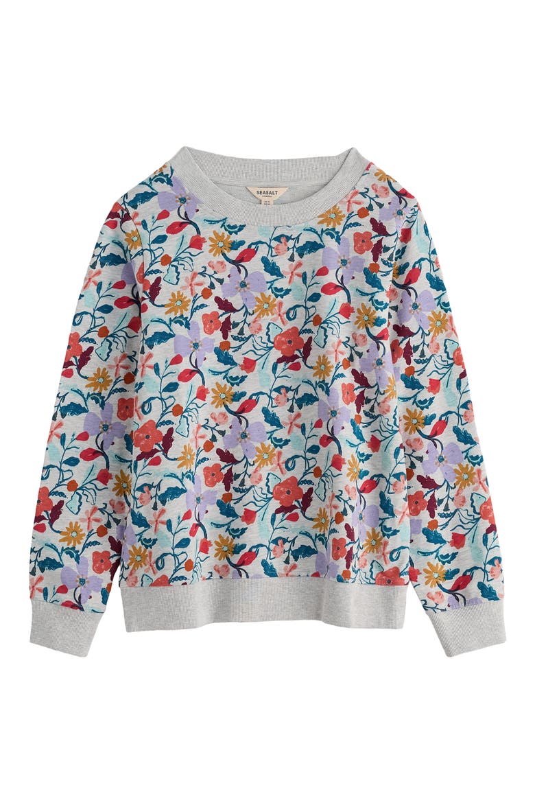 Bright Wave Organic Cotton Sweatshirt, Alternate, color, WINDING MEADOW MIX