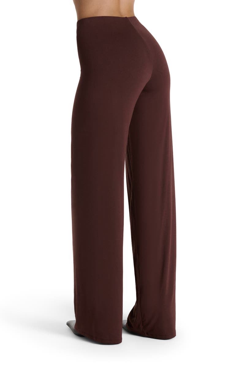 Naked Wardrobe Pull-On Wide Leg Pants, Alternate, color, Chocolate
