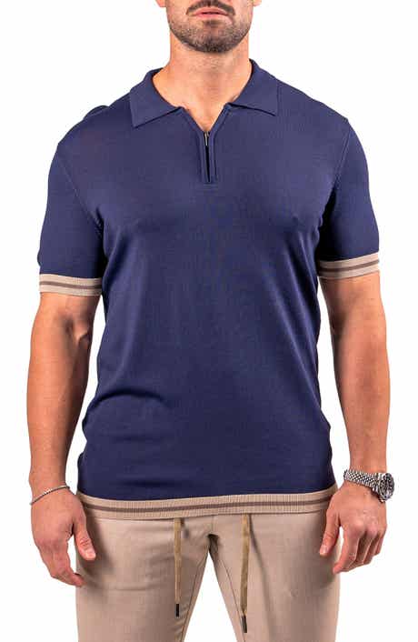 Maceoo Quarter Zip Polo