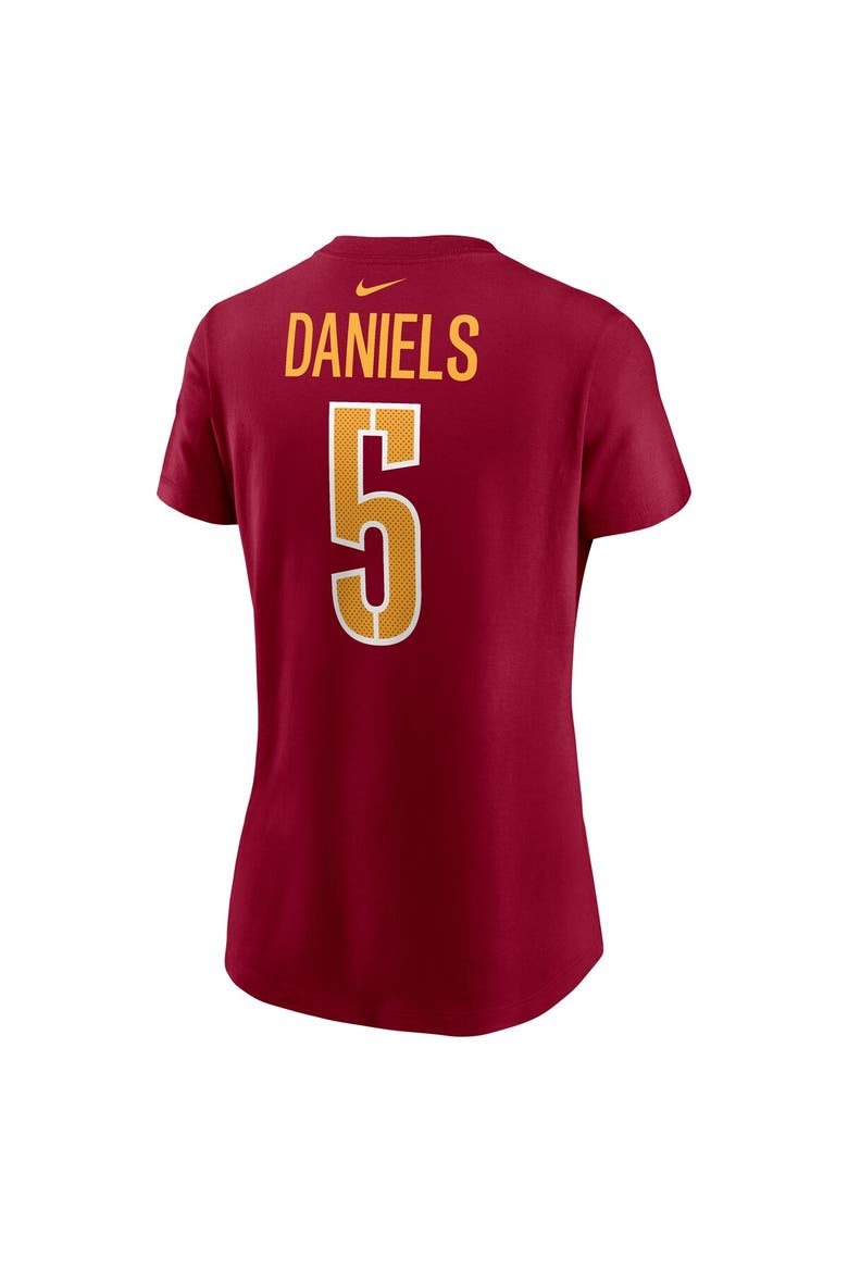 Women's Nike Jayden Daniels Burgundy Washington Commanders  Name & Number T-Shirt, Alternate, color, Burgundy
