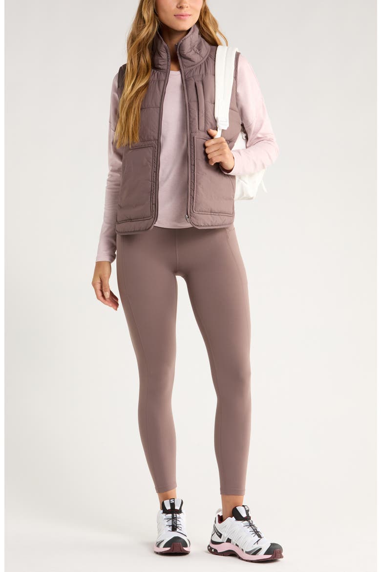 Packable Quilted Vest, Alternate, color, GREY PLUM
