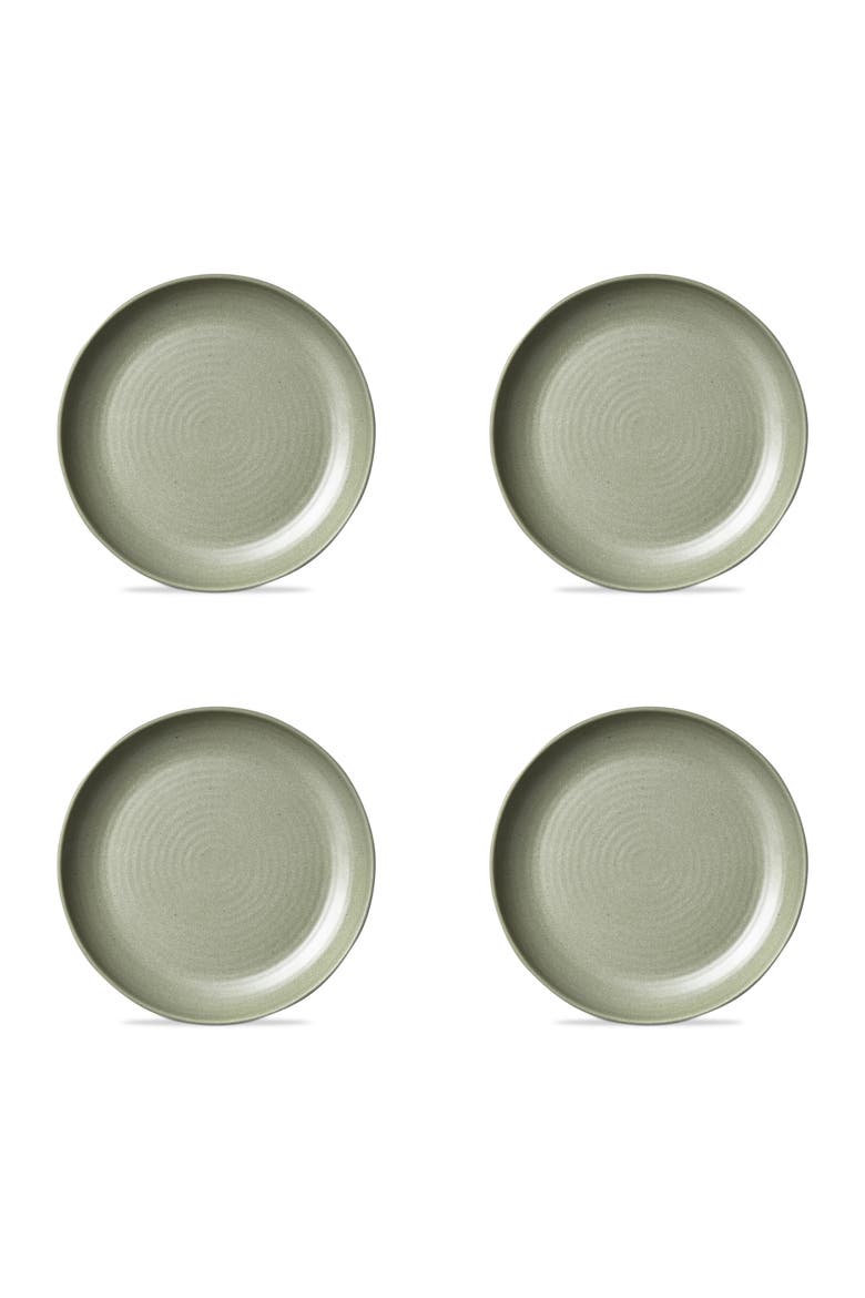 Green Brooklyn Melamine Salad Plate Set of 4 Dishwasher Safe, Main, color, Green