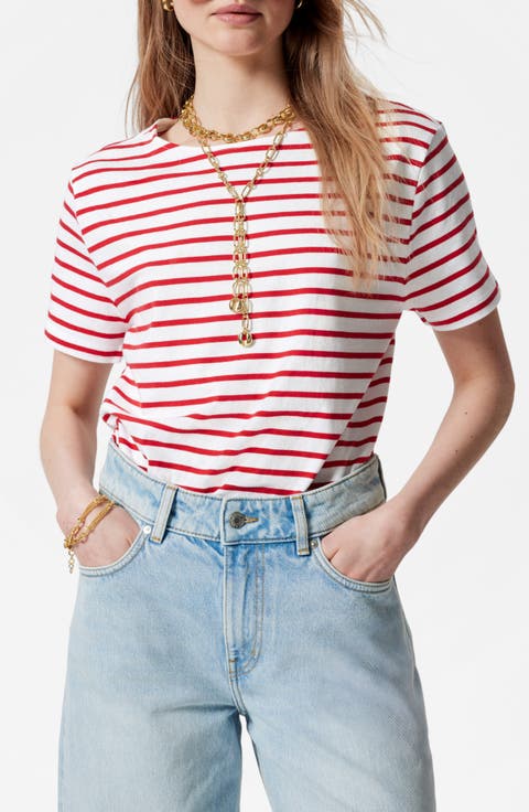 Stripe Cotton T-Shirt