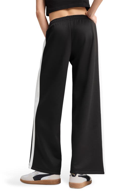 Puma T7 Women's Low Rise Track Pants In  Black