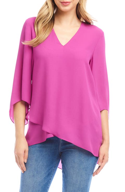Crossover Hem Asymmetric Top