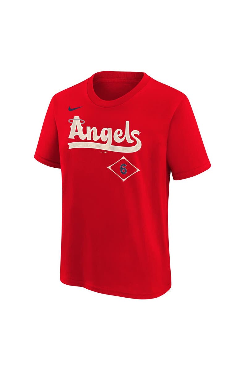 Nike Youth Nike Anthony Rendon Red Los Angeles Angels Fuse City Connect Name & Number T-Shirt, Alternate, color, Red