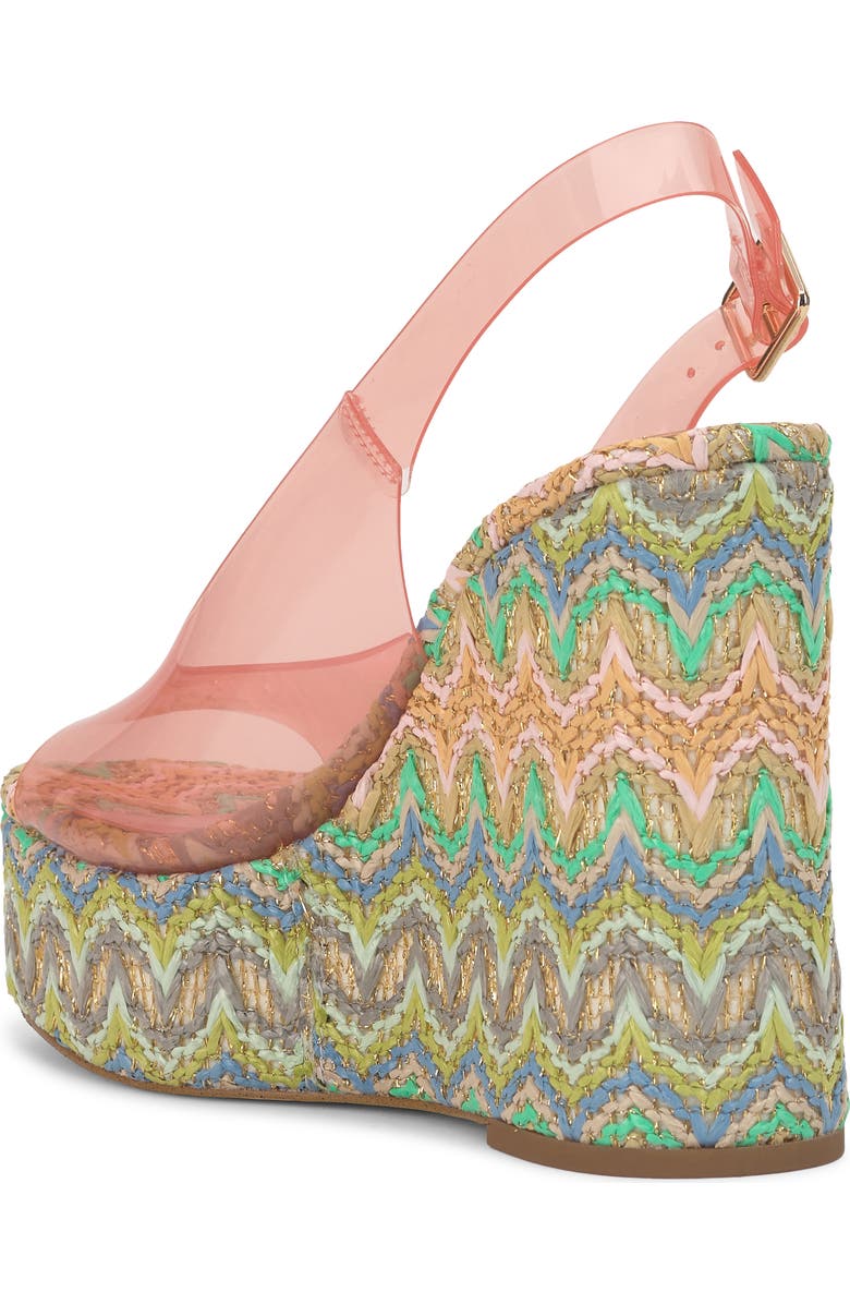 Jessica Simpson Kaliese Slingback Platform Wedge Sandal, Alternate, color, Red 01