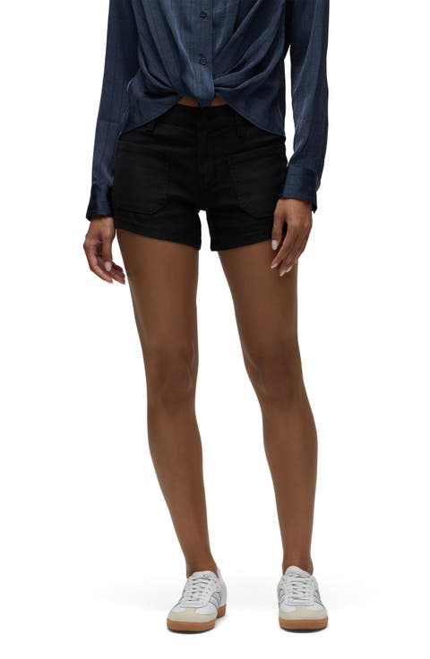 Mid Rise Patch Pocket Shorts