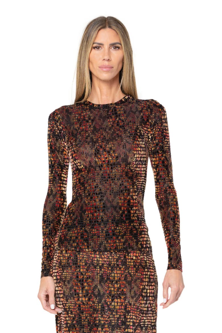 Hugo Top, Alternate, color, RED MOSAIC