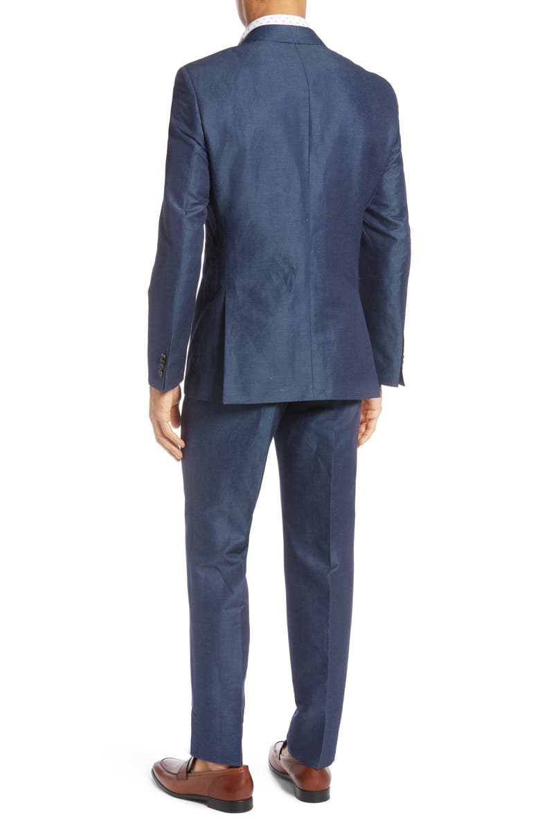BOSS Helward/Gelvin Trim Fit Solid Linen & Cotton Suit, Alternate, color,