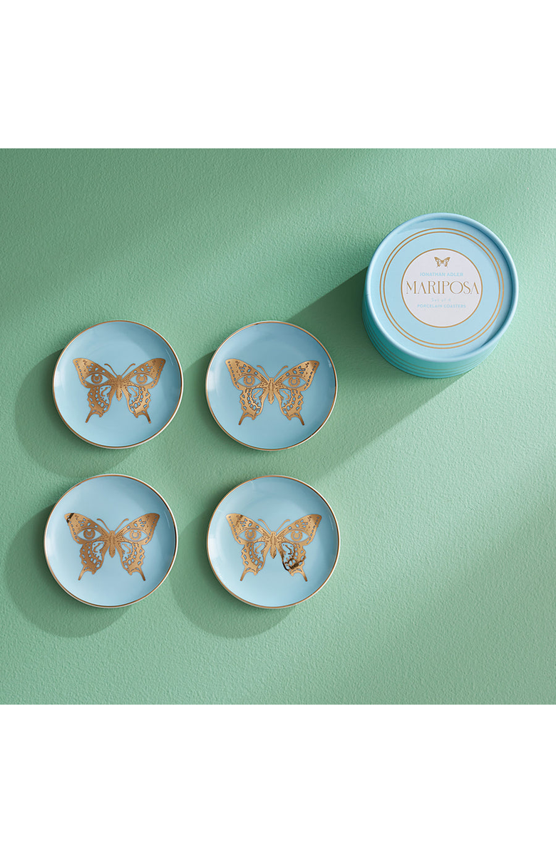 Jonathan Adler Mariposa Coaster Set, Alternate, color, 