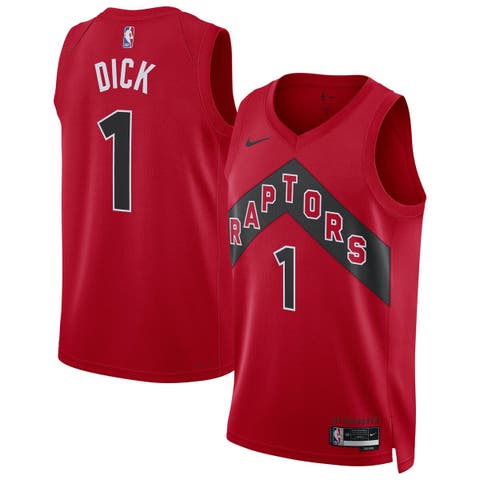 Unisex Nike Gradey Dick Red Toronto Raptors Swingman Player Jersey - Icon Edition