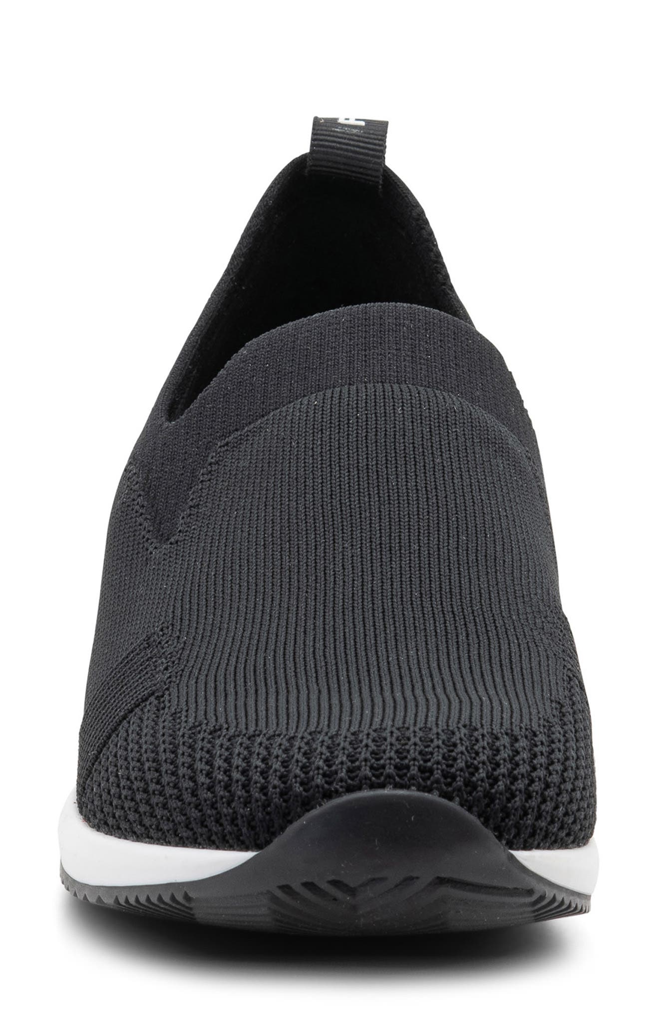ara Leena II Slip-On Sneaker, Alternate, color, Black Wovenstretch
