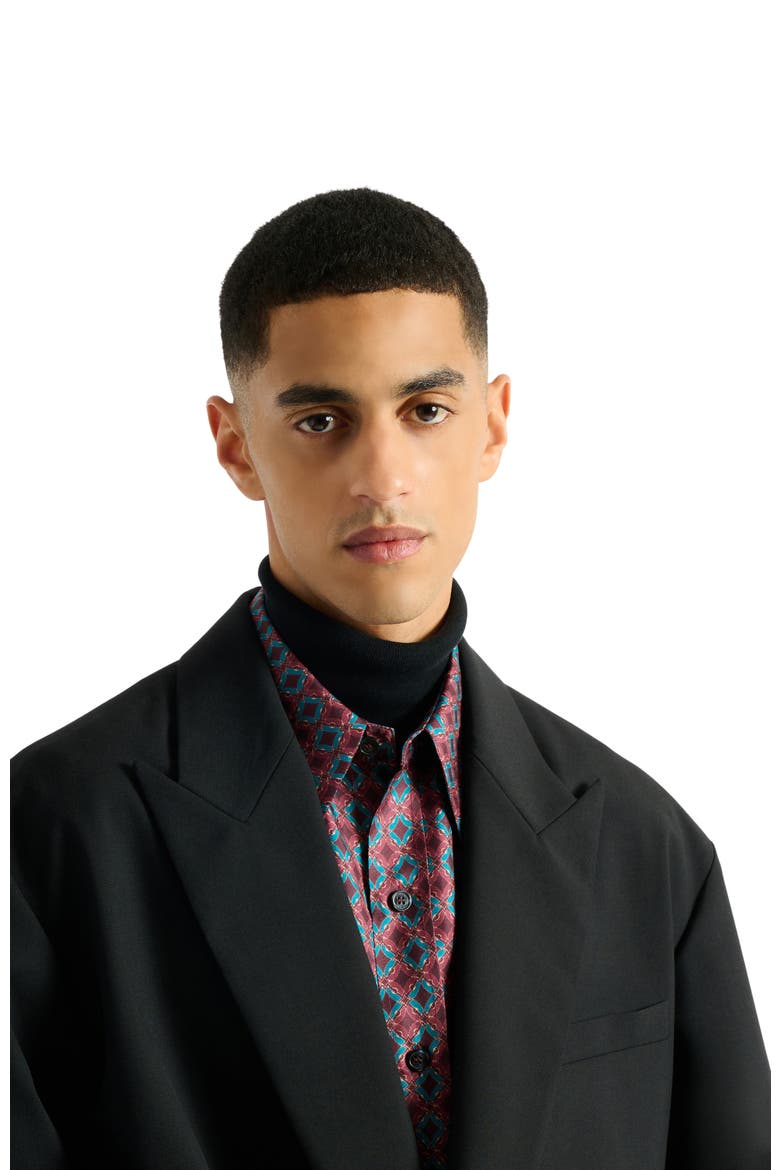 Wool 2-Button Jacket, Alternate, color, black