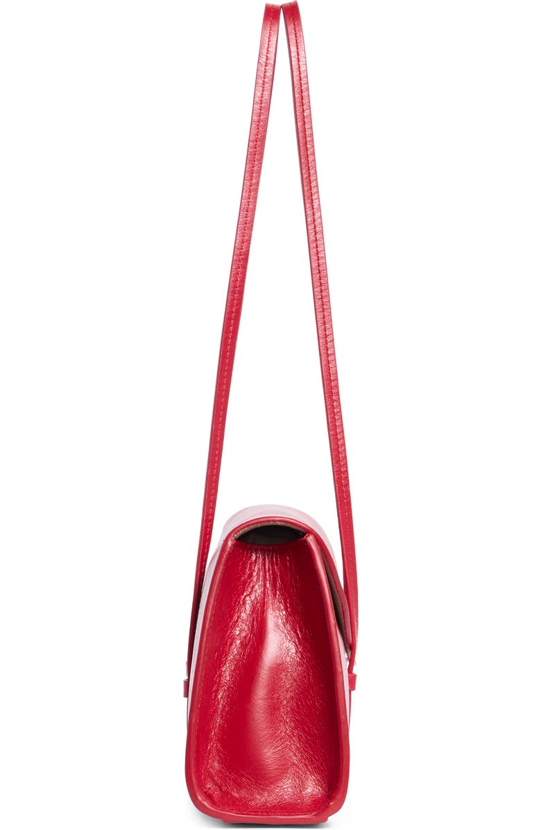 Reformation Elena Leather Shoulder Bag, Alternate, color, Poppy Leather