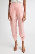 Cinq à Sept Giles Cupro Crop Cargo Joggers