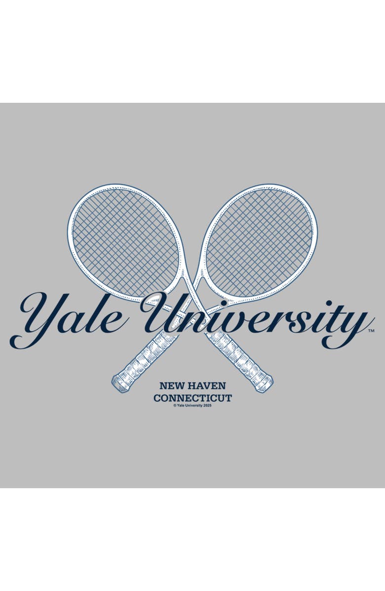 Yale University Men's Yale University New Haven University Racket Graphic T-Shirt, Alternate, color, Sport Grey